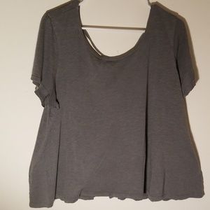 Torrid Open Back Cotton Shirt